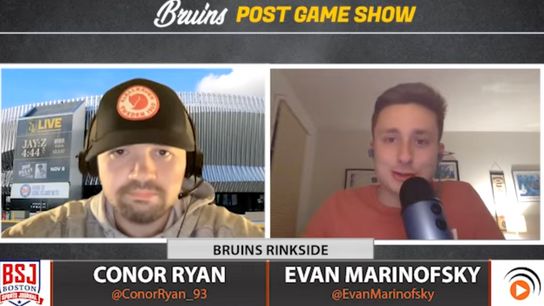Video: Conor Ryan reacts to Bruins' Game 3 OT win over Islanders taken at BSJ Headquarters  (Bruins)